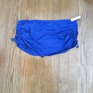 NWT Victoria’s Secret Skirted Bikini Bottoms in Blue Size Medium